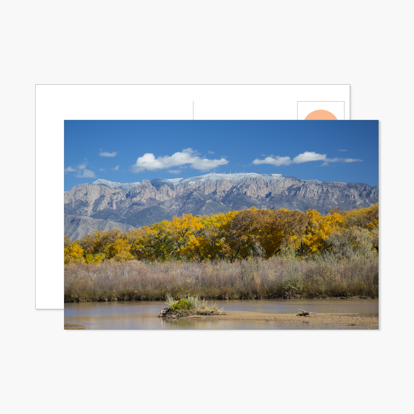 First Snowfall on Sandia Mountains Postcard