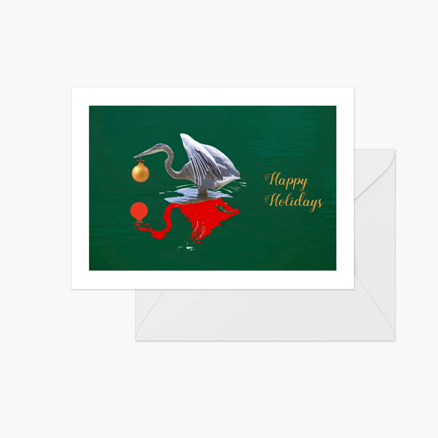Happy Holiday's Great Blue Heron