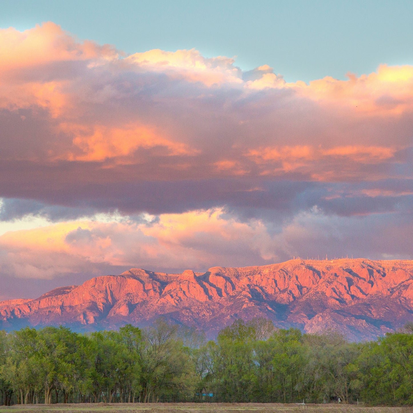 Sandia Sunset in Spring