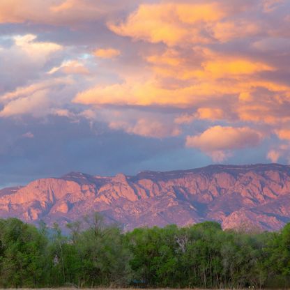 Late Spring Sunset on Sandia Mountains