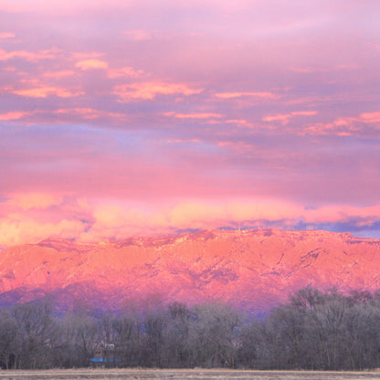 Glowing Sandia Mountains