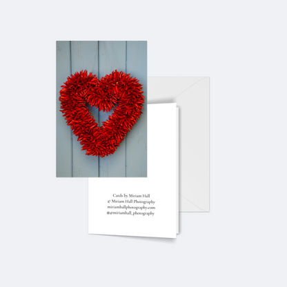 Red Chili Heart Card Collection