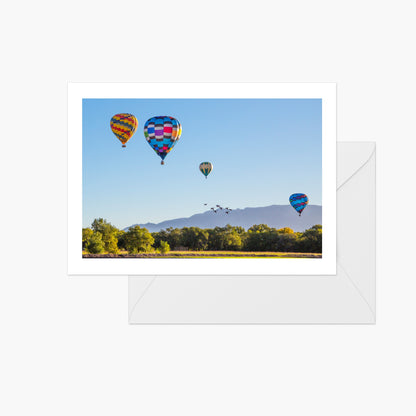 New Mexico Balloon Fiesta - Geese Flying at Sunrise