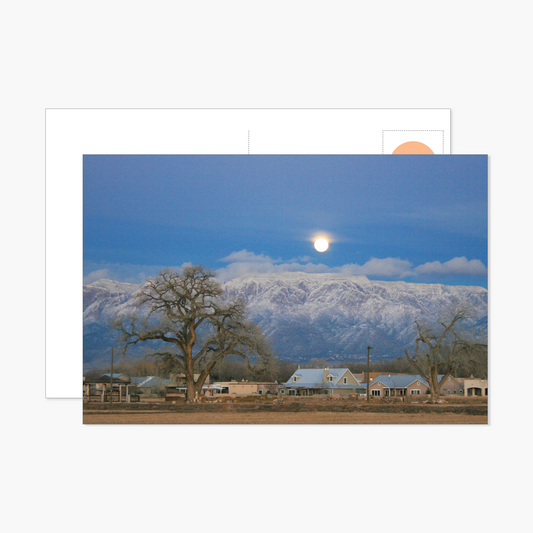 Moon Over Mountain Postcard