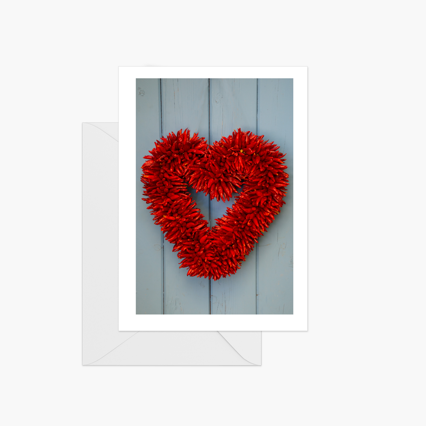 Red Heart on Blue Door