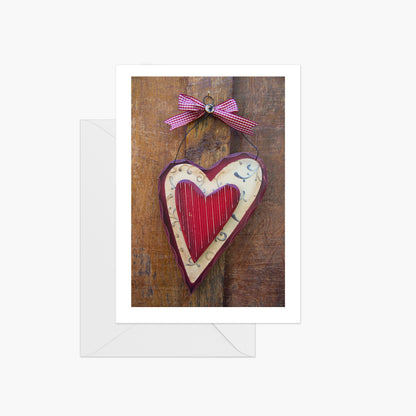 Red Wooden Heart