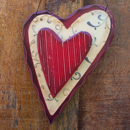 Red Wooden Heart