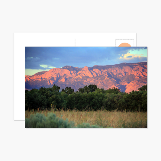 Sandia Mountain's at Sunset Postcard