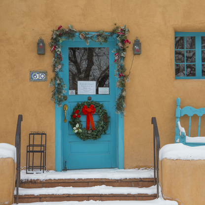 Santa Fe Christmas Door