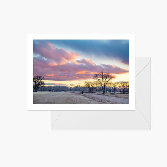 Winter Clouds Sunset at Los Poblanos Open Space Fields